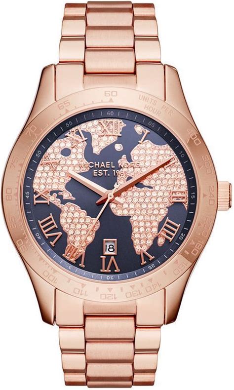 michael kors mk6395 layton damen 44mm 10atm goldmit dunklem zifferblatt|Women's Michael Kors Layton Rose Gold Tone Steel Watch .